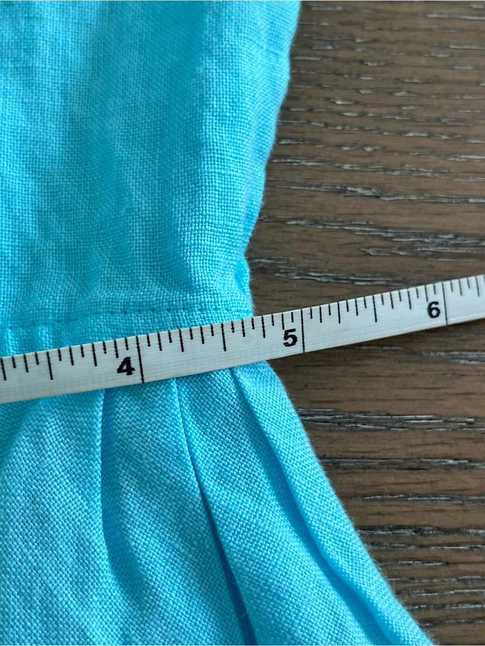 Talbots Bright Aqua Linen Shirt Jacket Size 6 - Picture 14 of 14